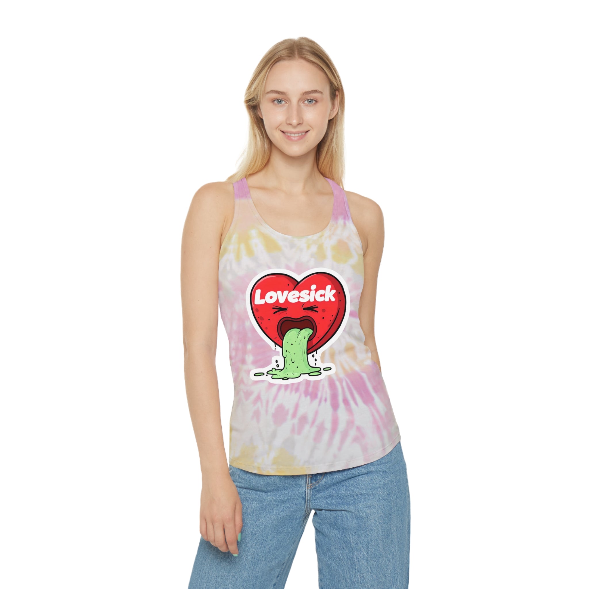 Lovesick Tie-Dye Racerback Tank