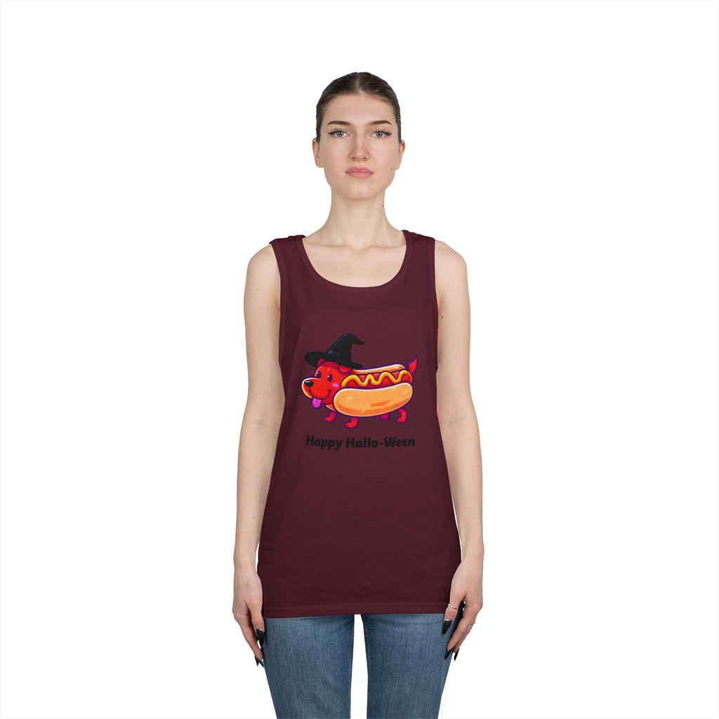 "Happy Hallo-Ween" Hotdog Costume Tank