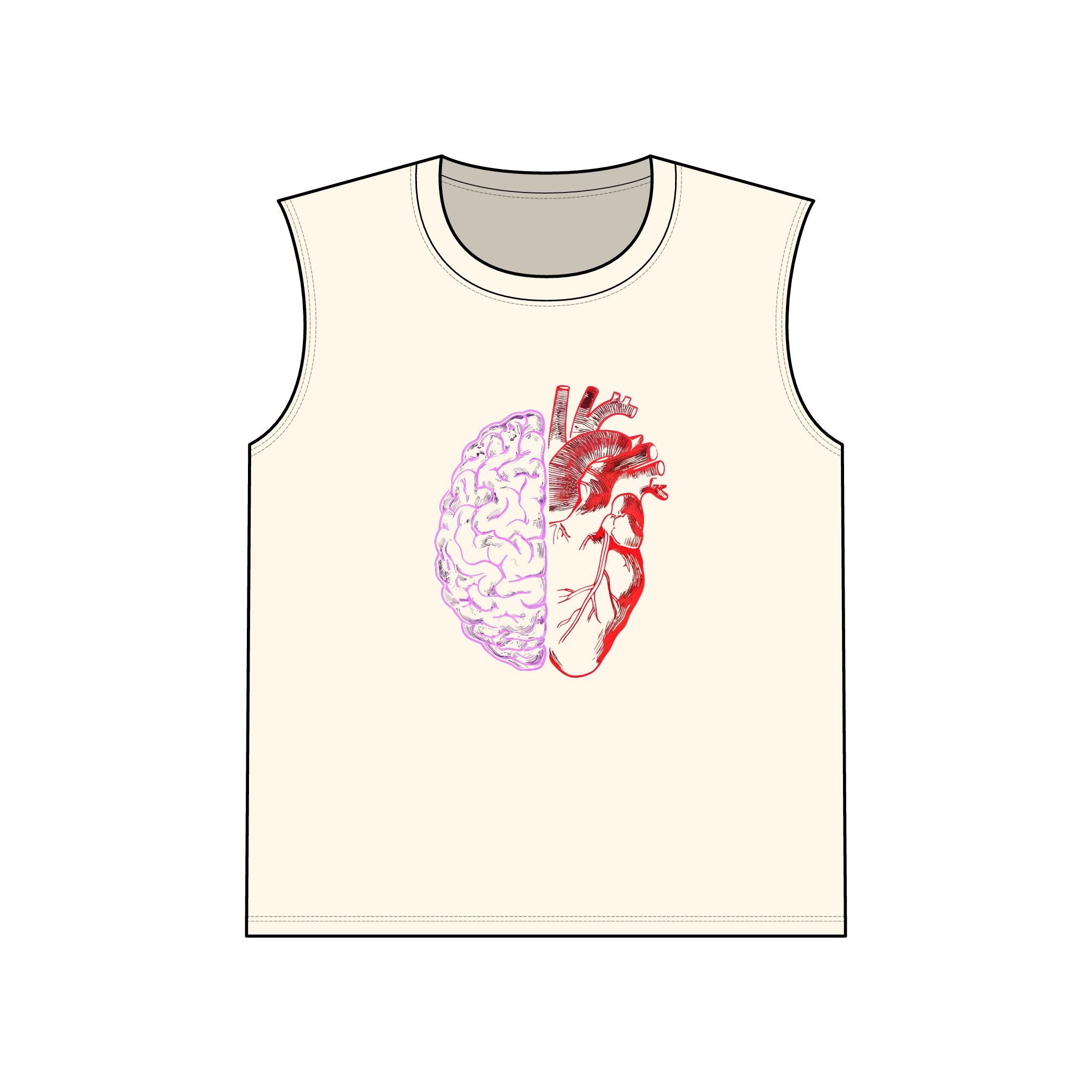 Heart & Brain Muscle Tank