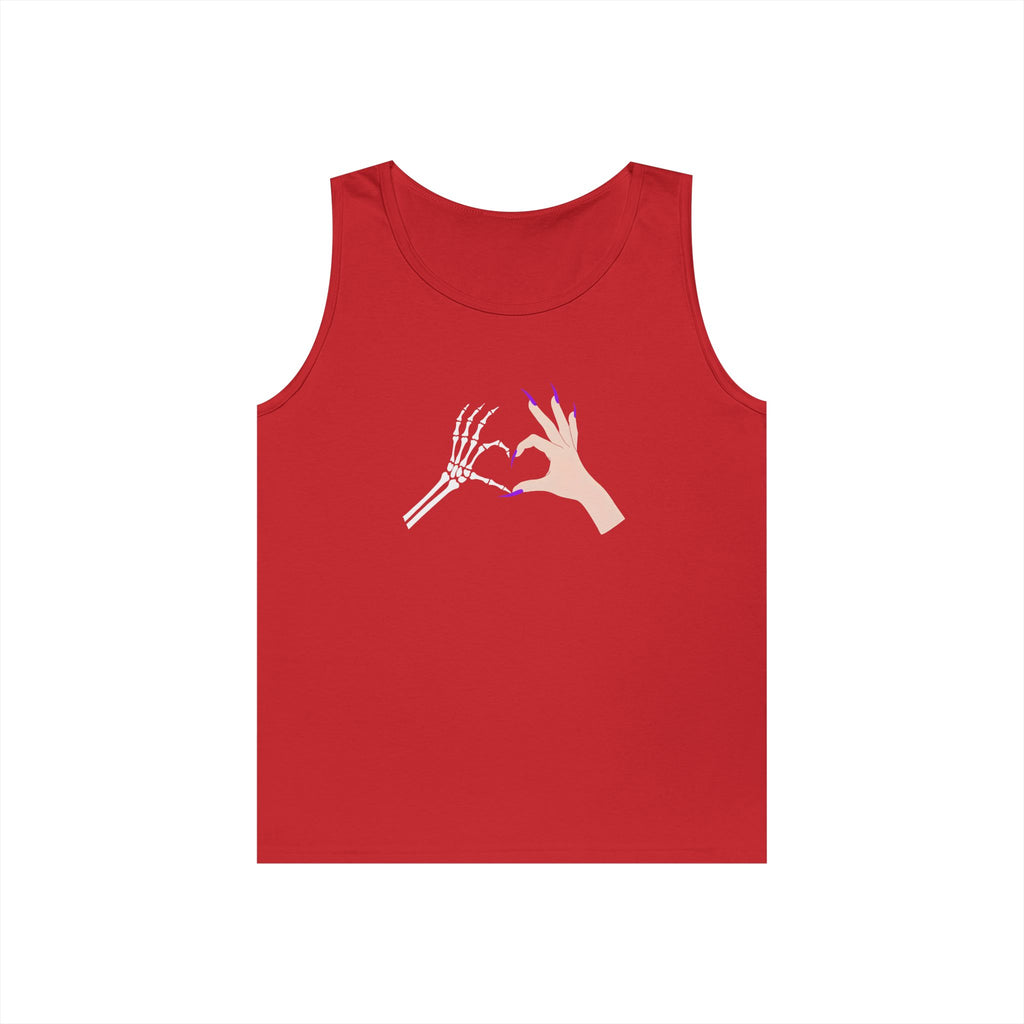Skeleton Hand Heart Tank