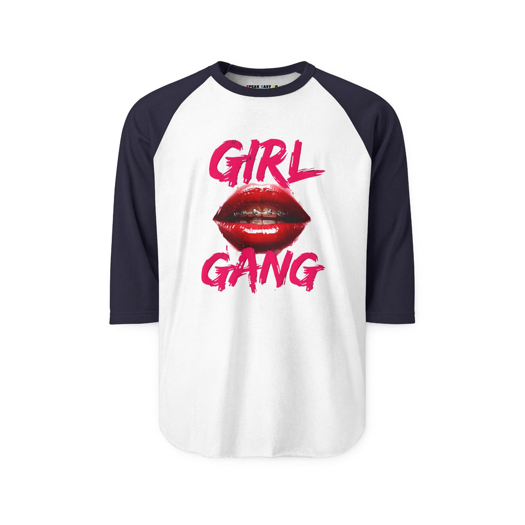 "Girl Gang" 3/4th Sleeve Raglan Shirt