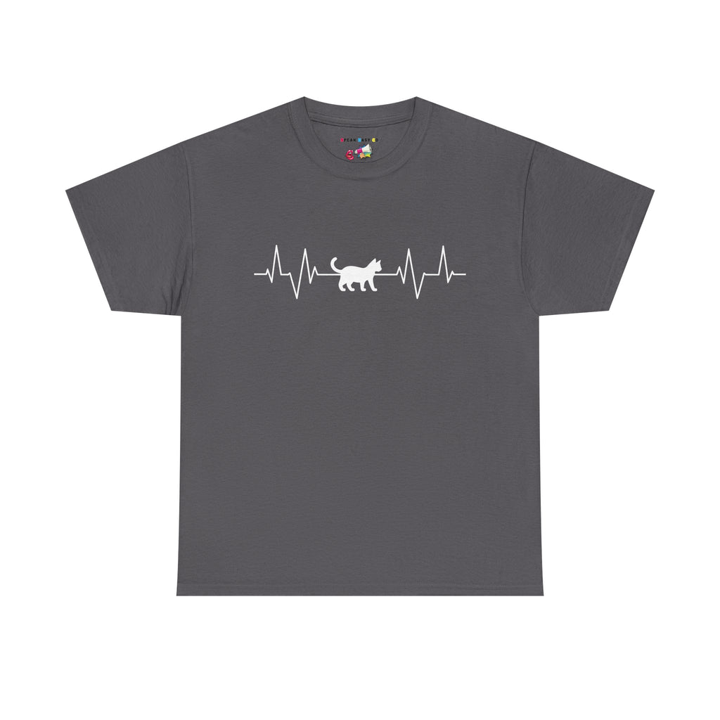 White Cat Heartbeat Tee