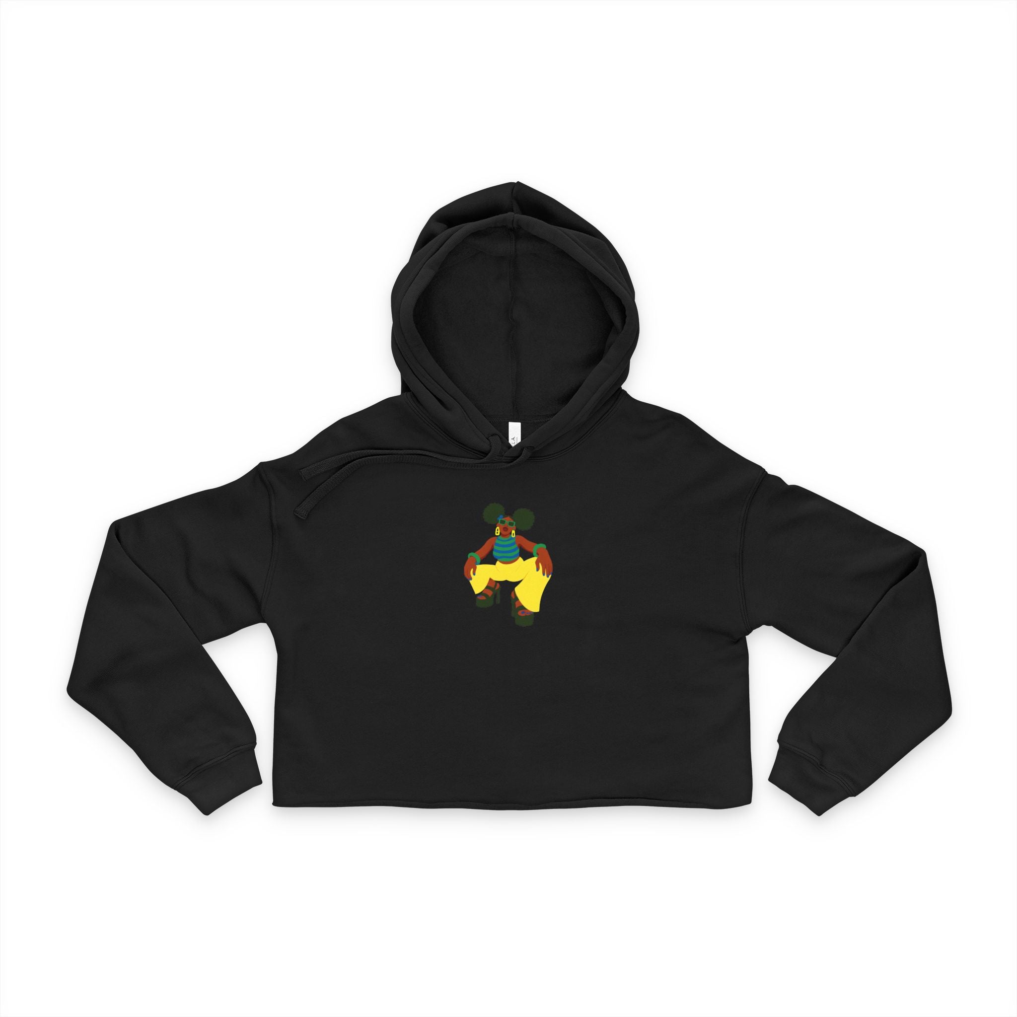 Afro Puffs Cropped Hoodie