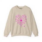 Spiderweb Heart Crewneck Sweatshirt