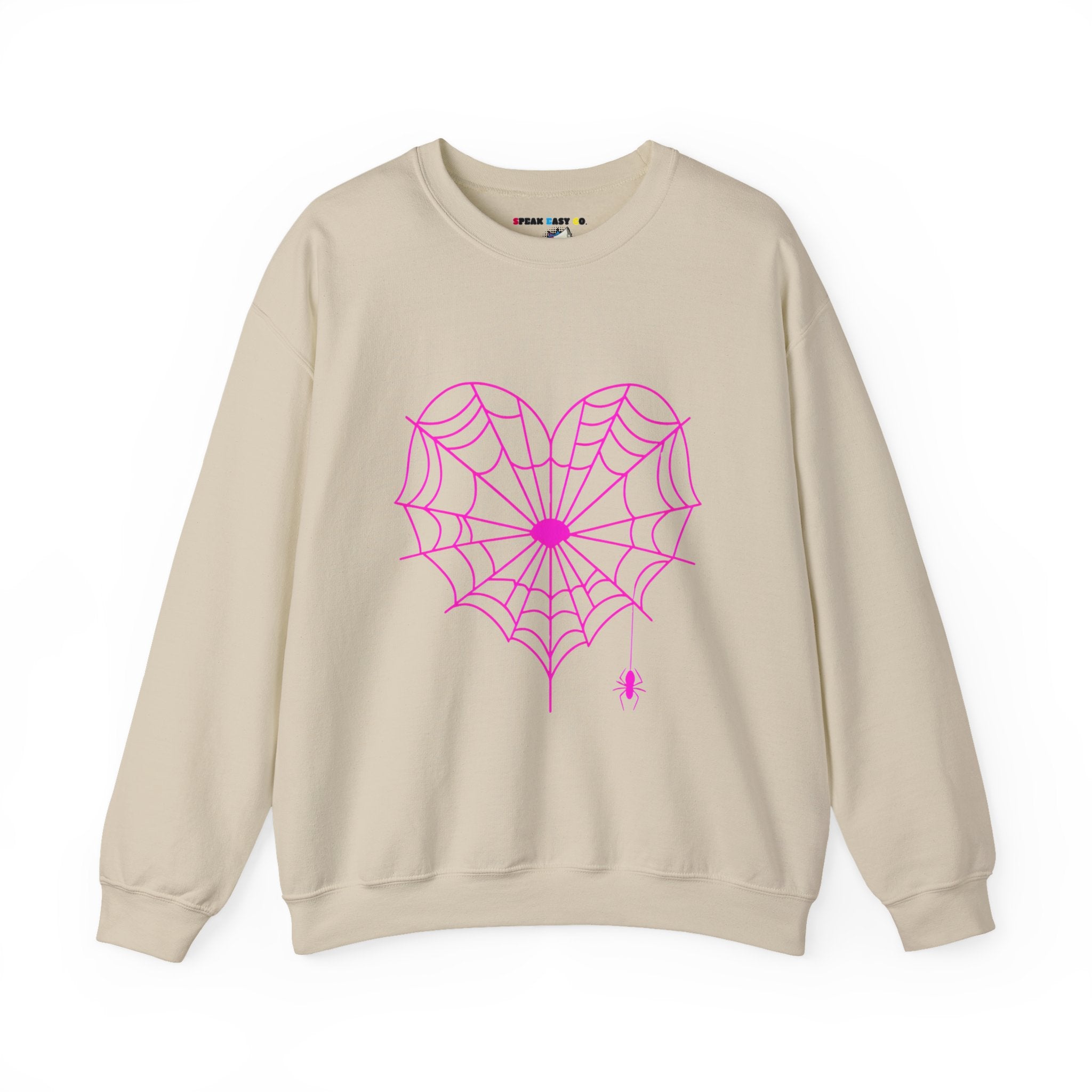 Spiderweb Heart Crewneck Sweatshirt