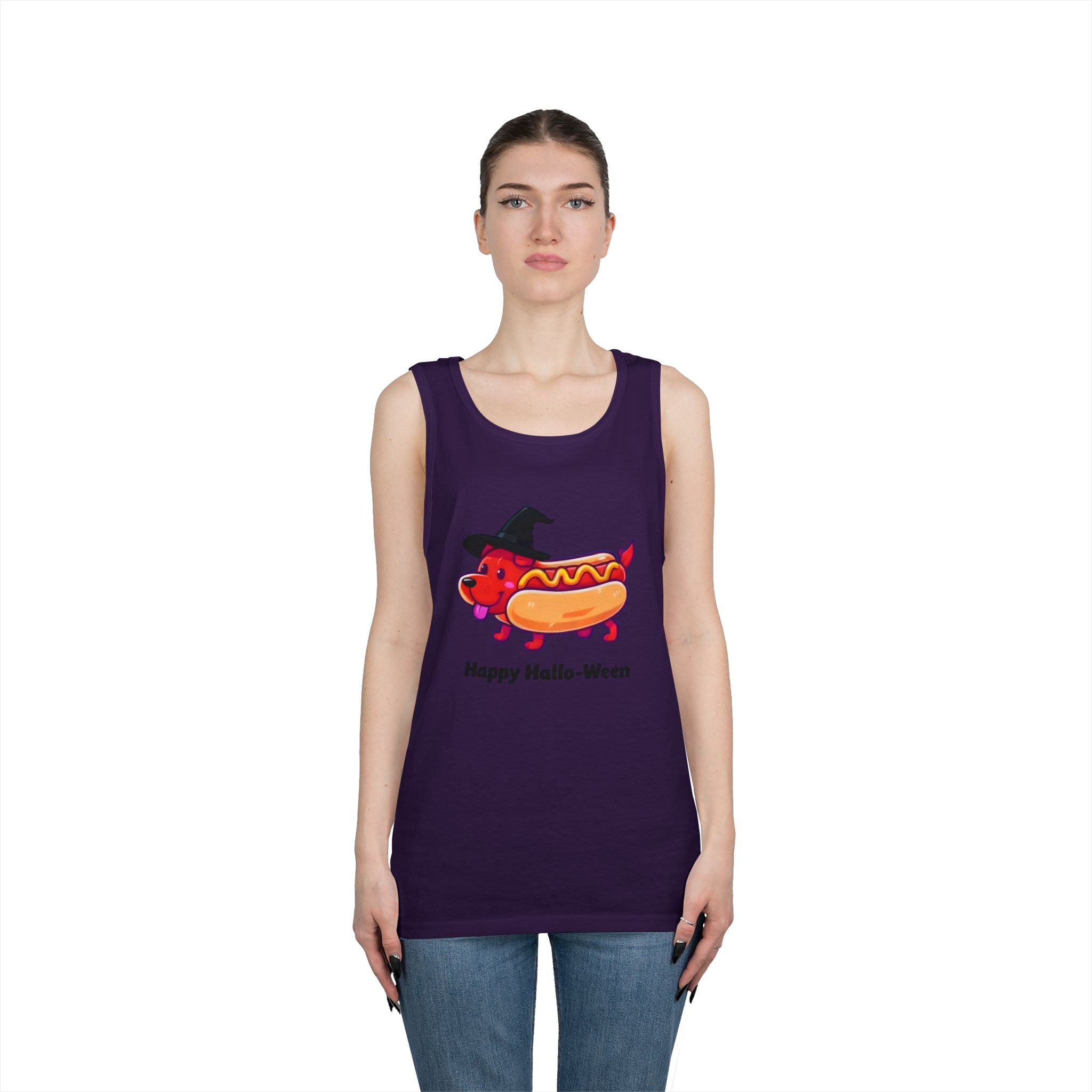 "Happy Hallo-Ween" Hotdog Costume Tank