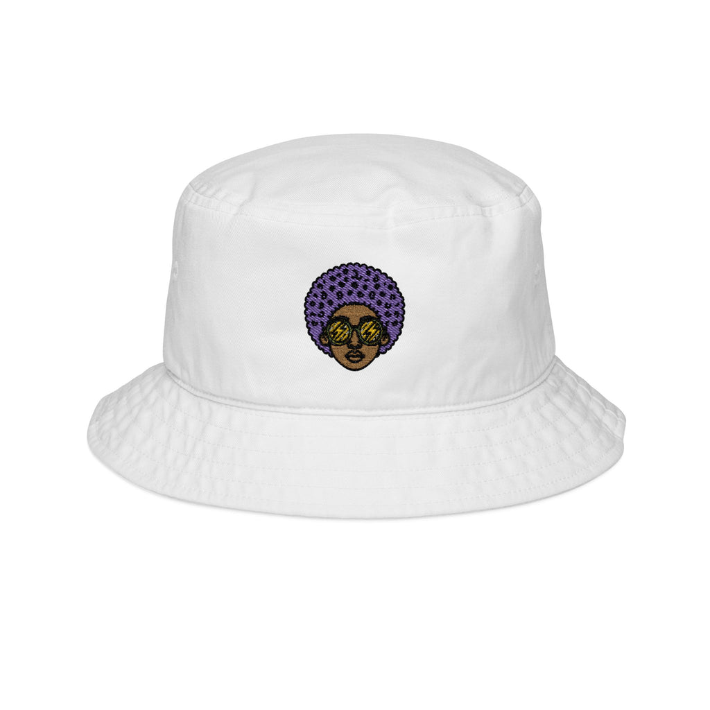 Afro Embroidered Bucket Hat