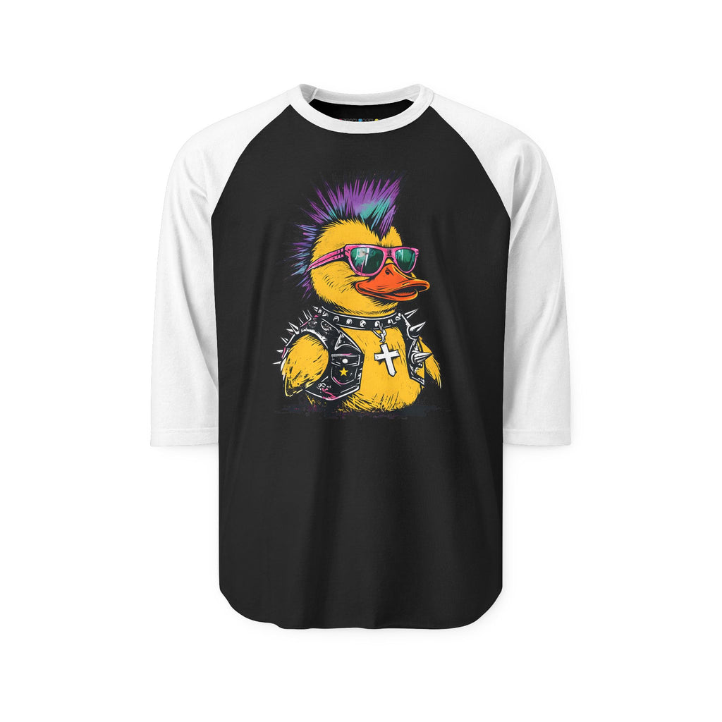 Punk Duck Raglan Three-Quarter Sleeve Tee