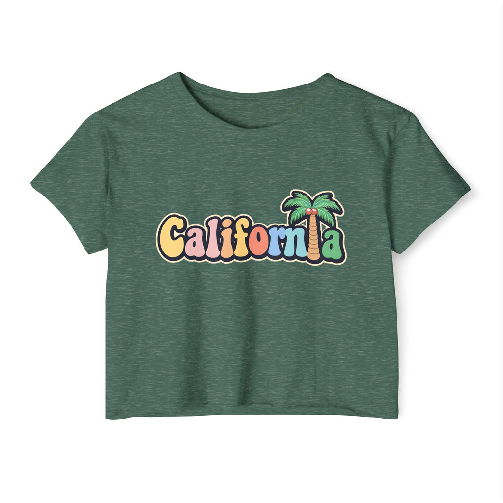 California Palm Tree Cropped Tee