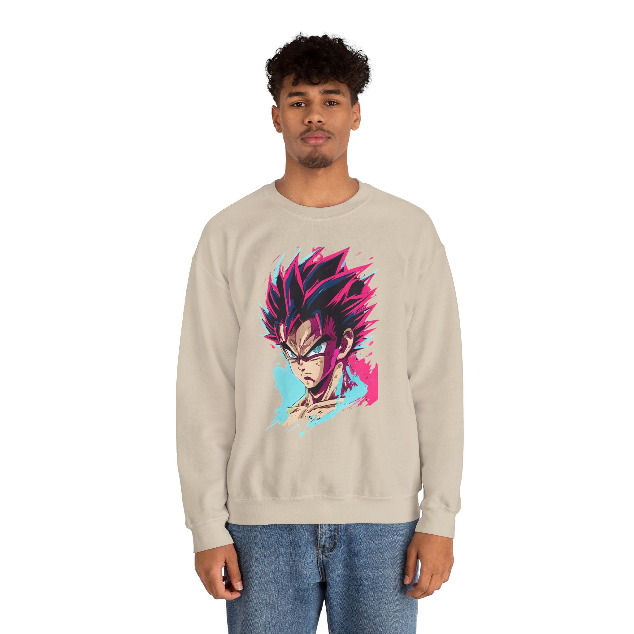 Anime-Inspired Crewneck Sweatshirt