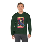 "Happy Deathday" Clown Crewneck Sweatshirt