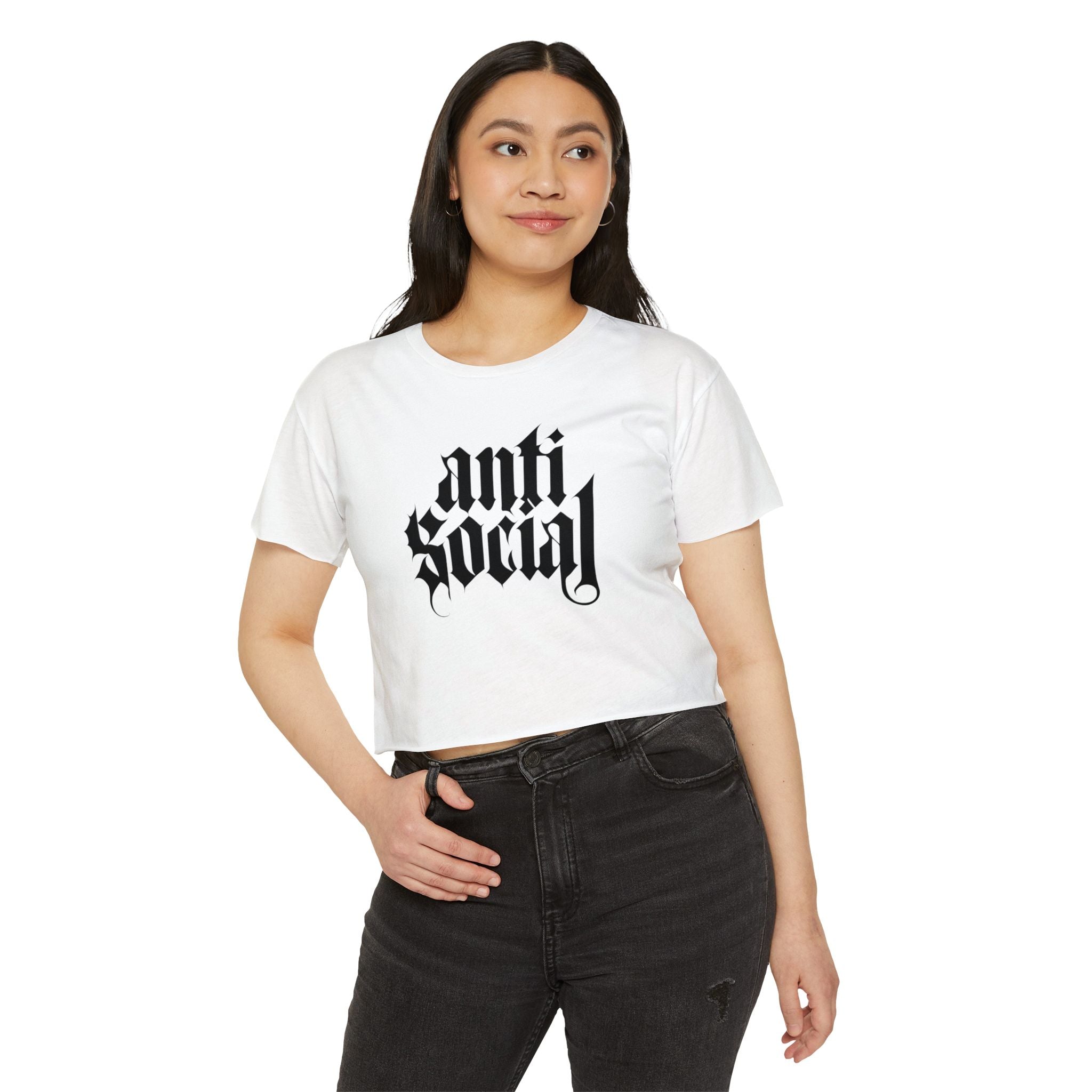 Anti-Social Crop Top