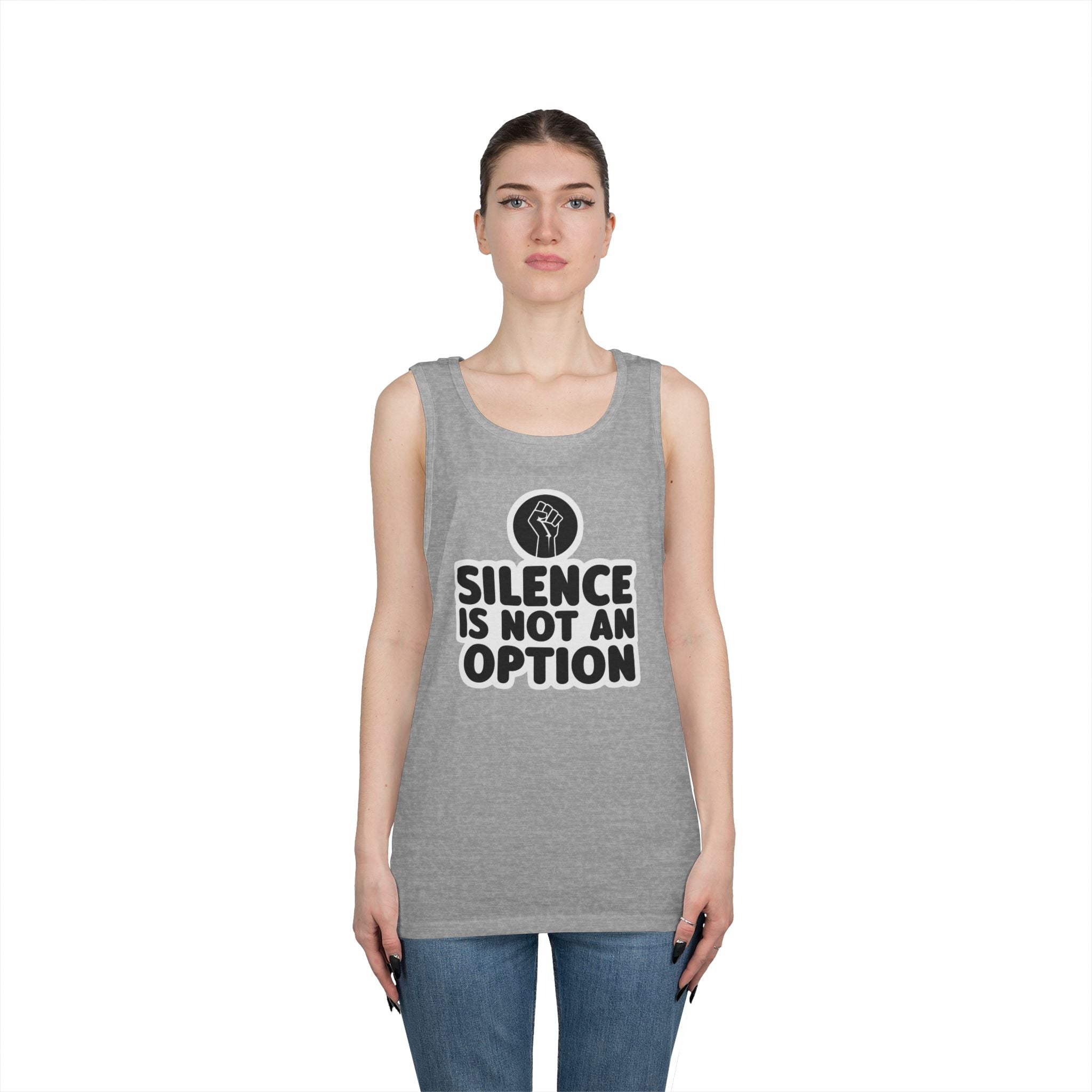 Protest Statement Tank Top - Unisex Heavy Cotton Tee, Activism Apparel, Gift for Advocates, Everyday Wear, Equality Message