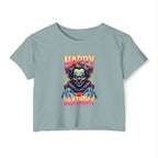 "Happy Deathday" Clown Cropped Tee