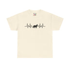 Black Cat Heartbeat Tee