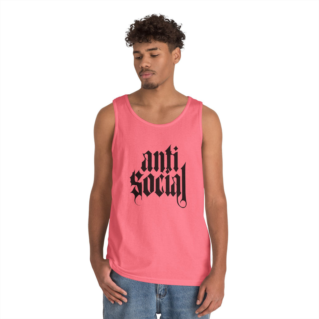 Anti-Social Heavy Cotton Tank Top
