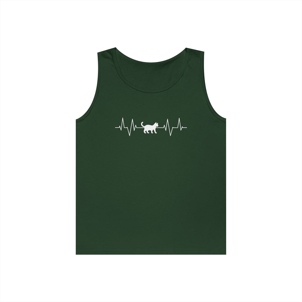 White Cat Heartbeat Tank
