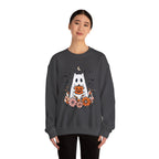 Cute Ghost Pumpkin Crewneck Sweatshirt