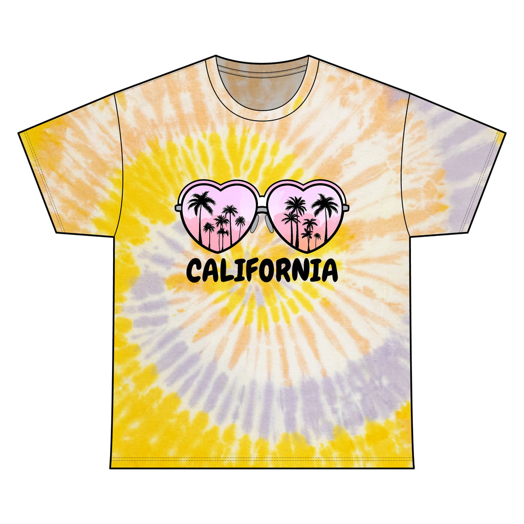 California Glasses Tie-Dye Tee