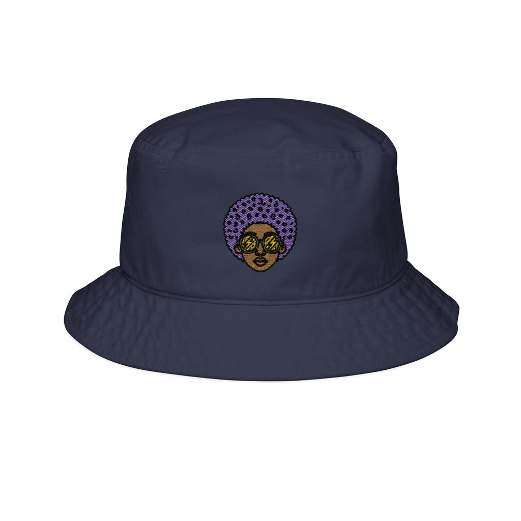 Afro Embroidered Bucket Hat