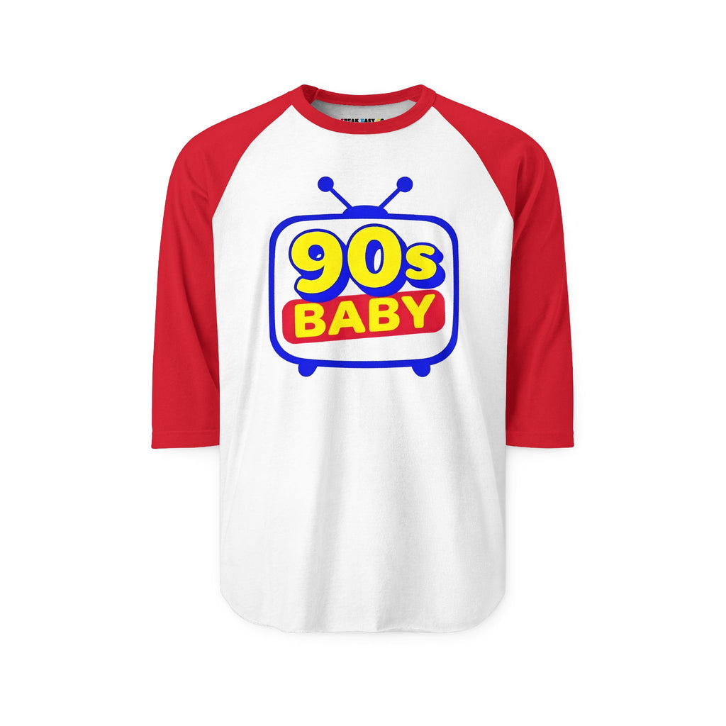 90s Baby Three Quarter Sleeve Raglan T-Shirt