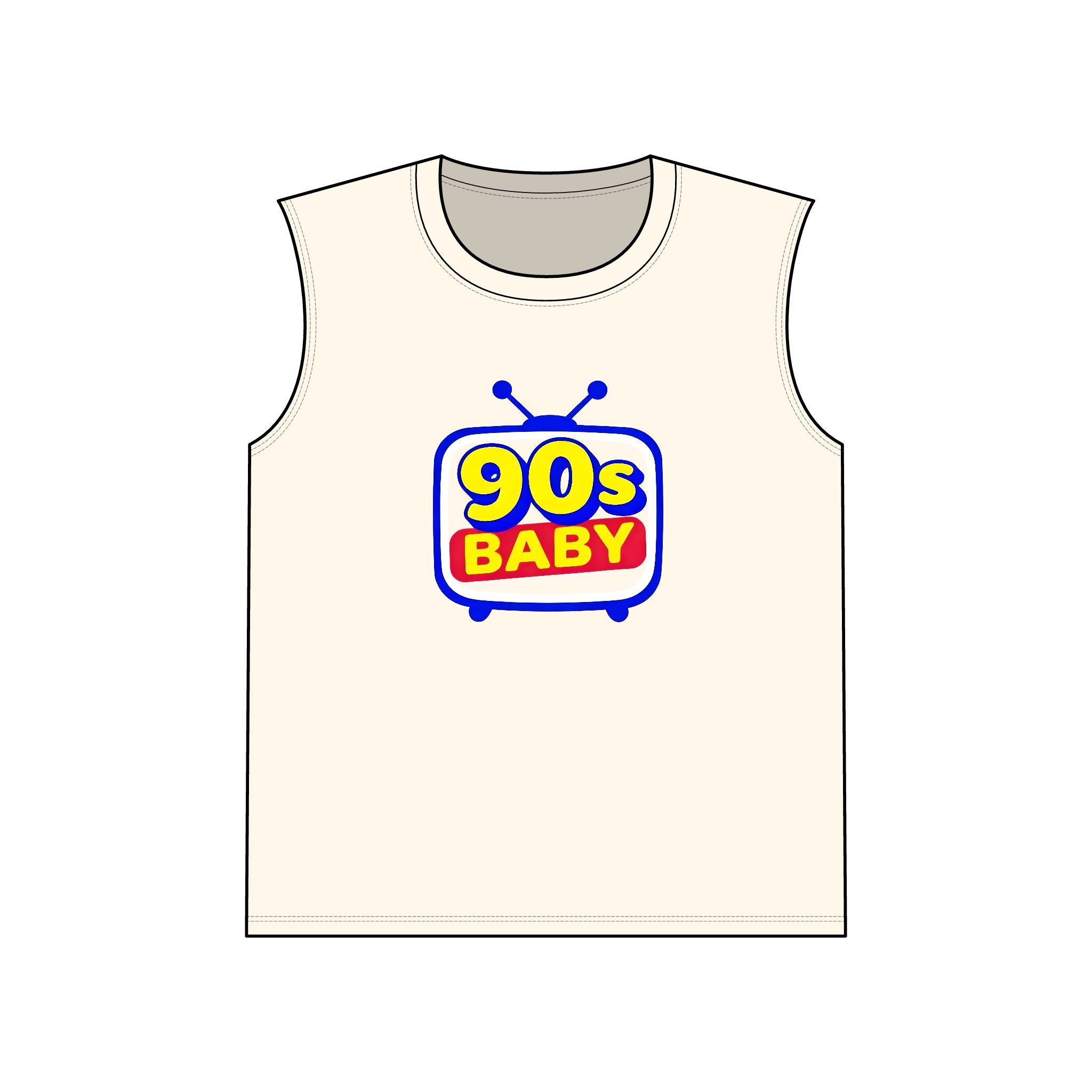 90s Baby Jersey Muscle Tank