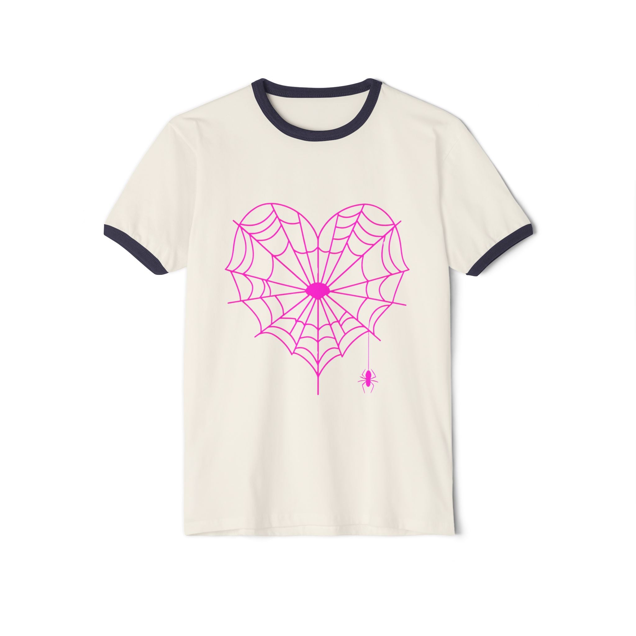 Spiderweb Heart Ringer Tee