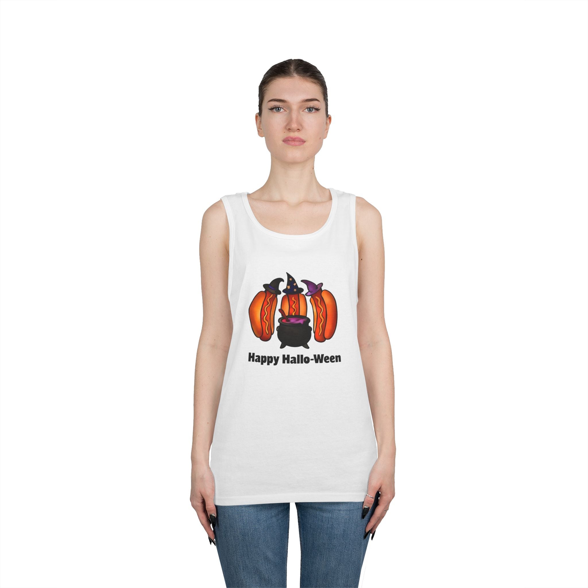 "Happy Hallo-Ween" Hotdog Witches Tank