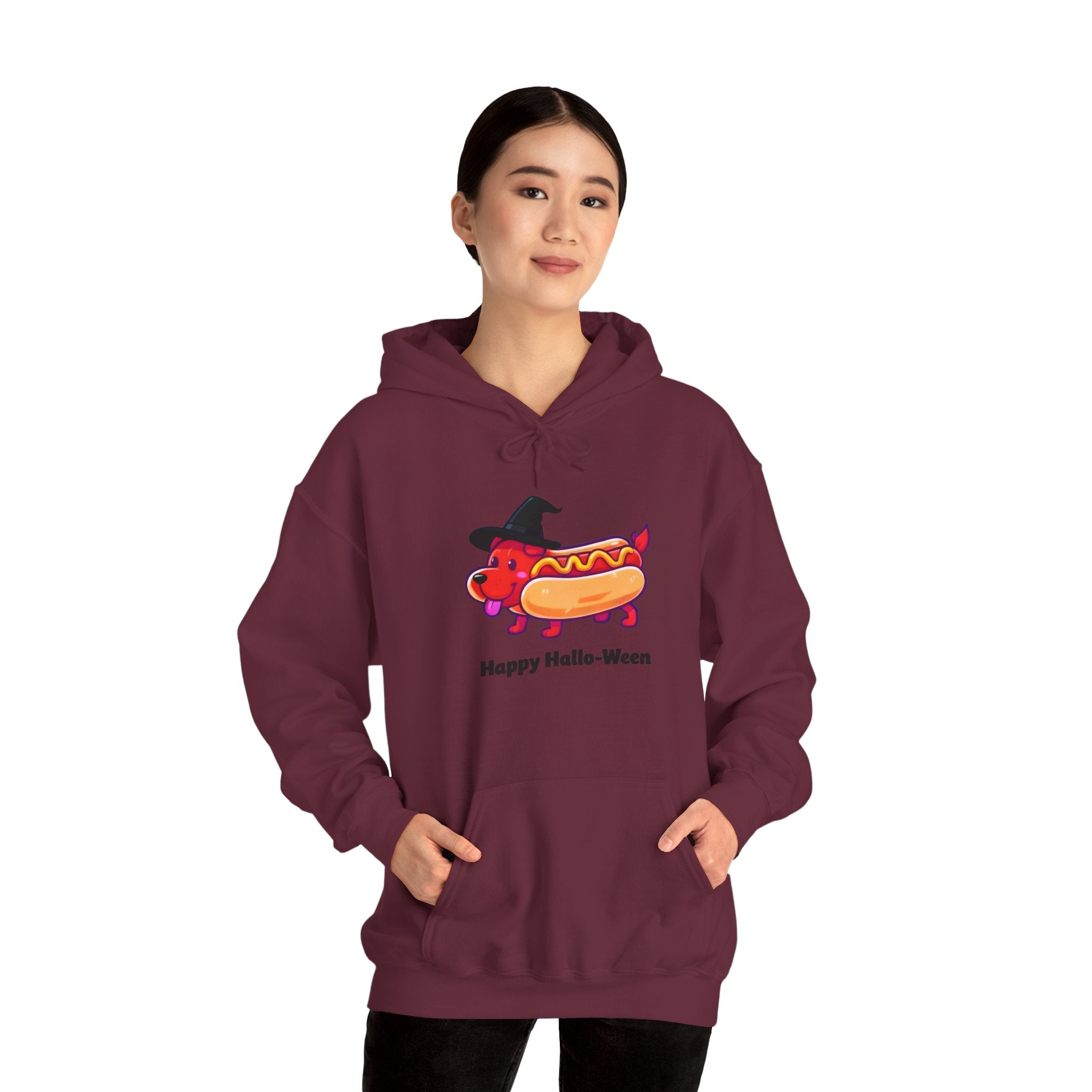 "Happy Hallo-Ween" Hotdog Costume Hoodie