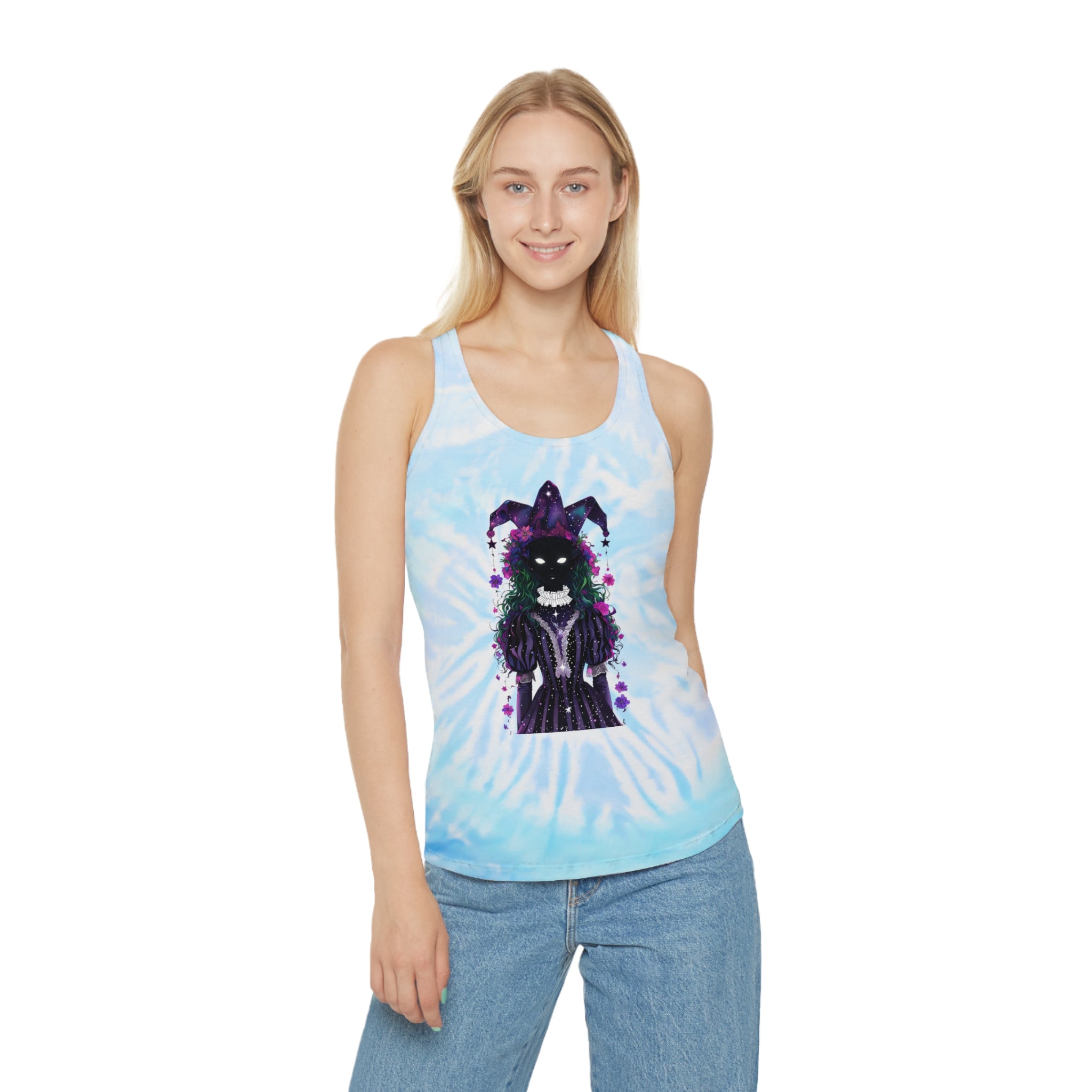 Mystical Joker Tie-Dye Racerback Tank