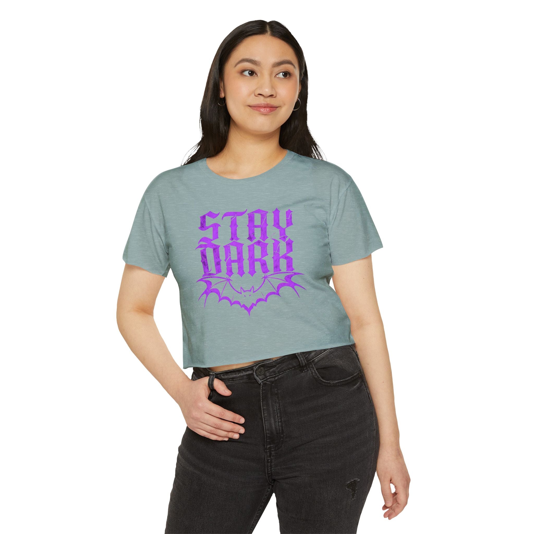 "Stay Dark" Cropped Tee