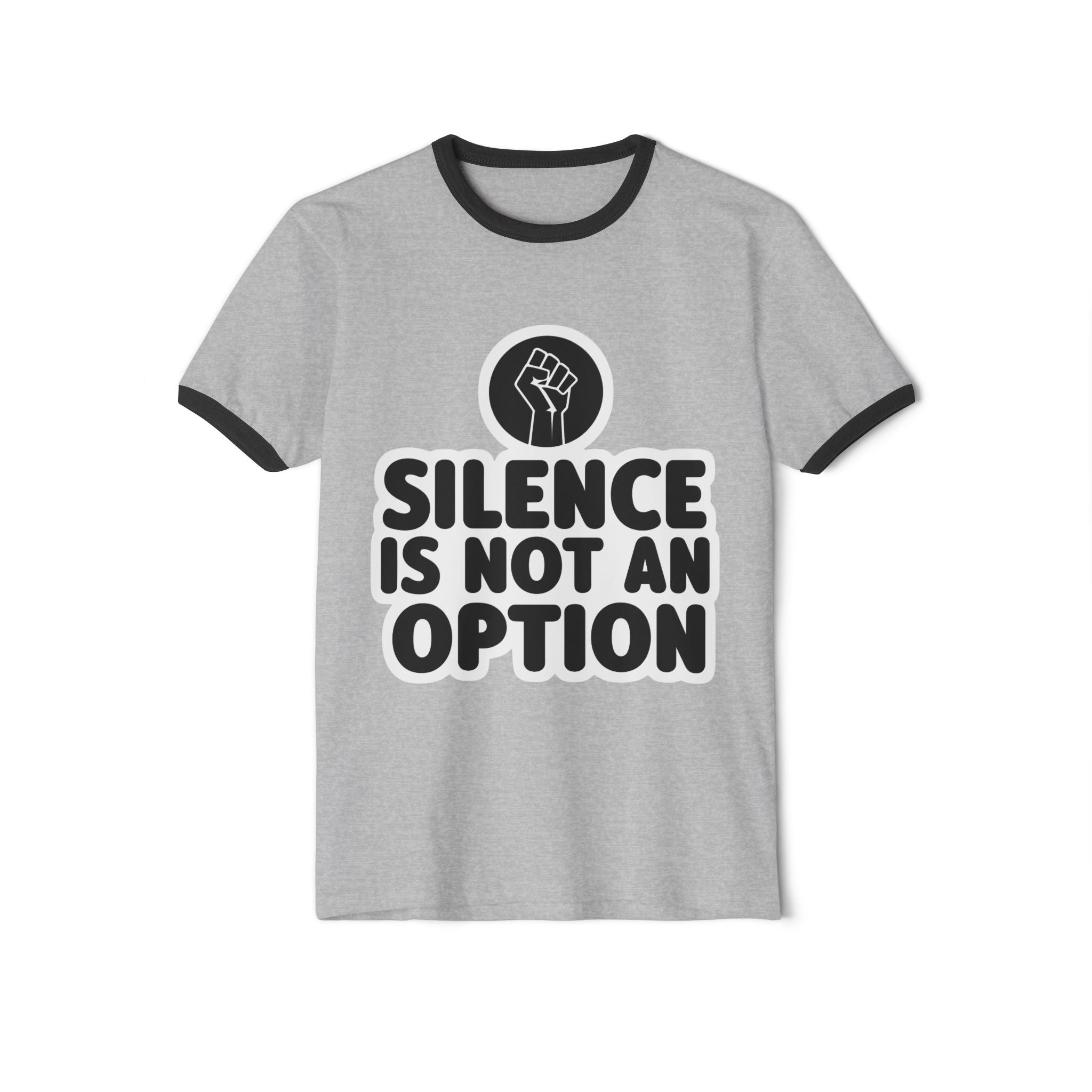 "Silence is Not an Option" Ringer Tee