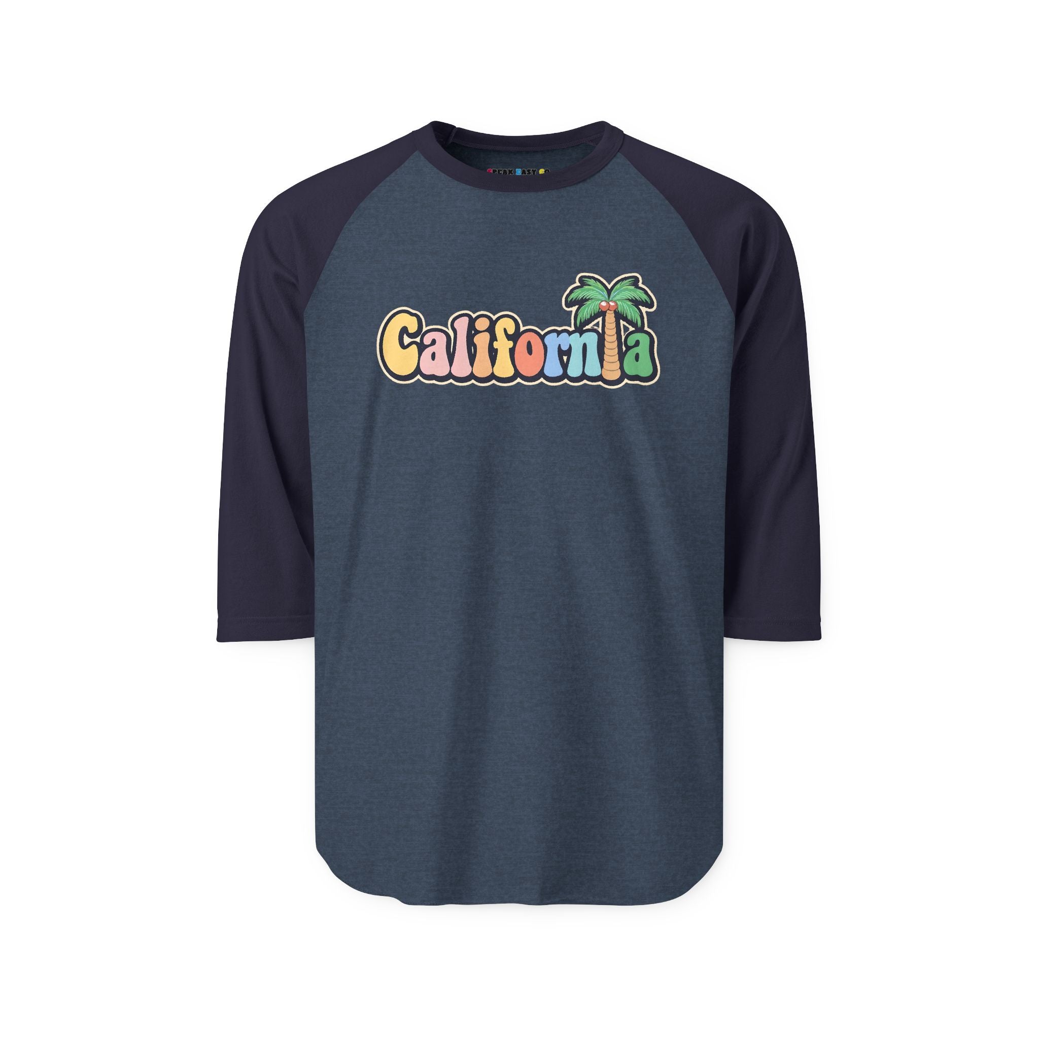California Palm Tree 3/4th Sleeve Raglan Shirt