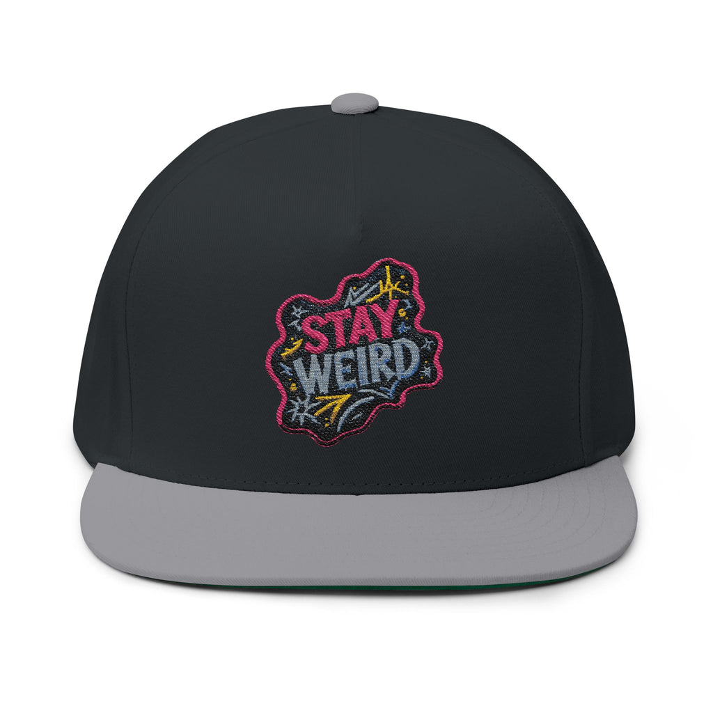 Stay Weird Flat Bill Cap