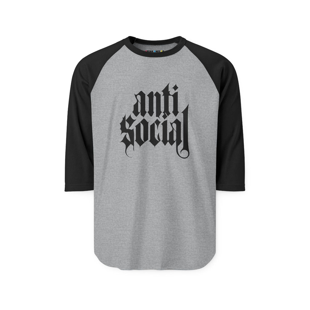 Anti-Social Three-Quarter Sleeve Raglan Shirt