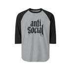 Anti-Social Three-Quarter Sleeve Raglan Shirt
