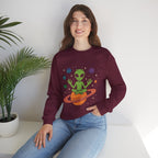 Galactic Alien Crewneck Sweatshirt