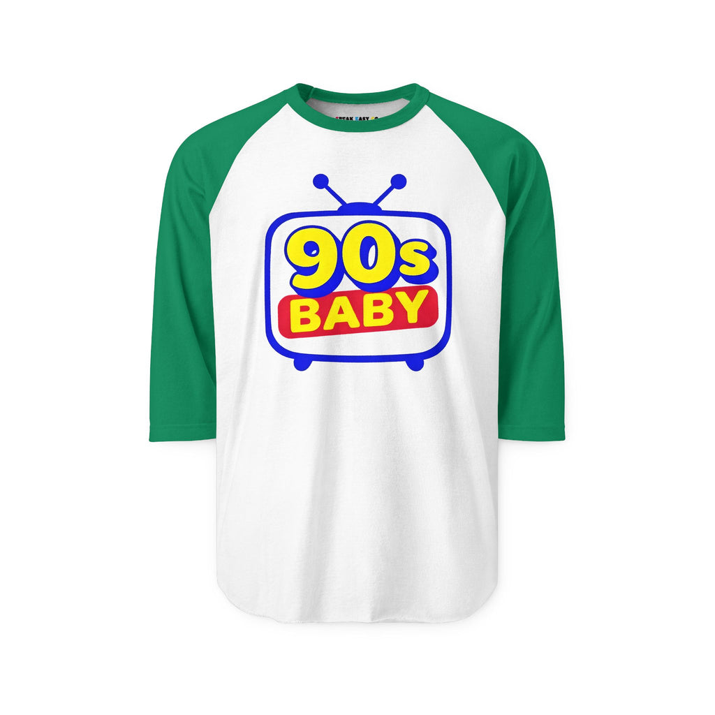 90s Baby Three Quarter Sleeve Raglan T-Shirt
