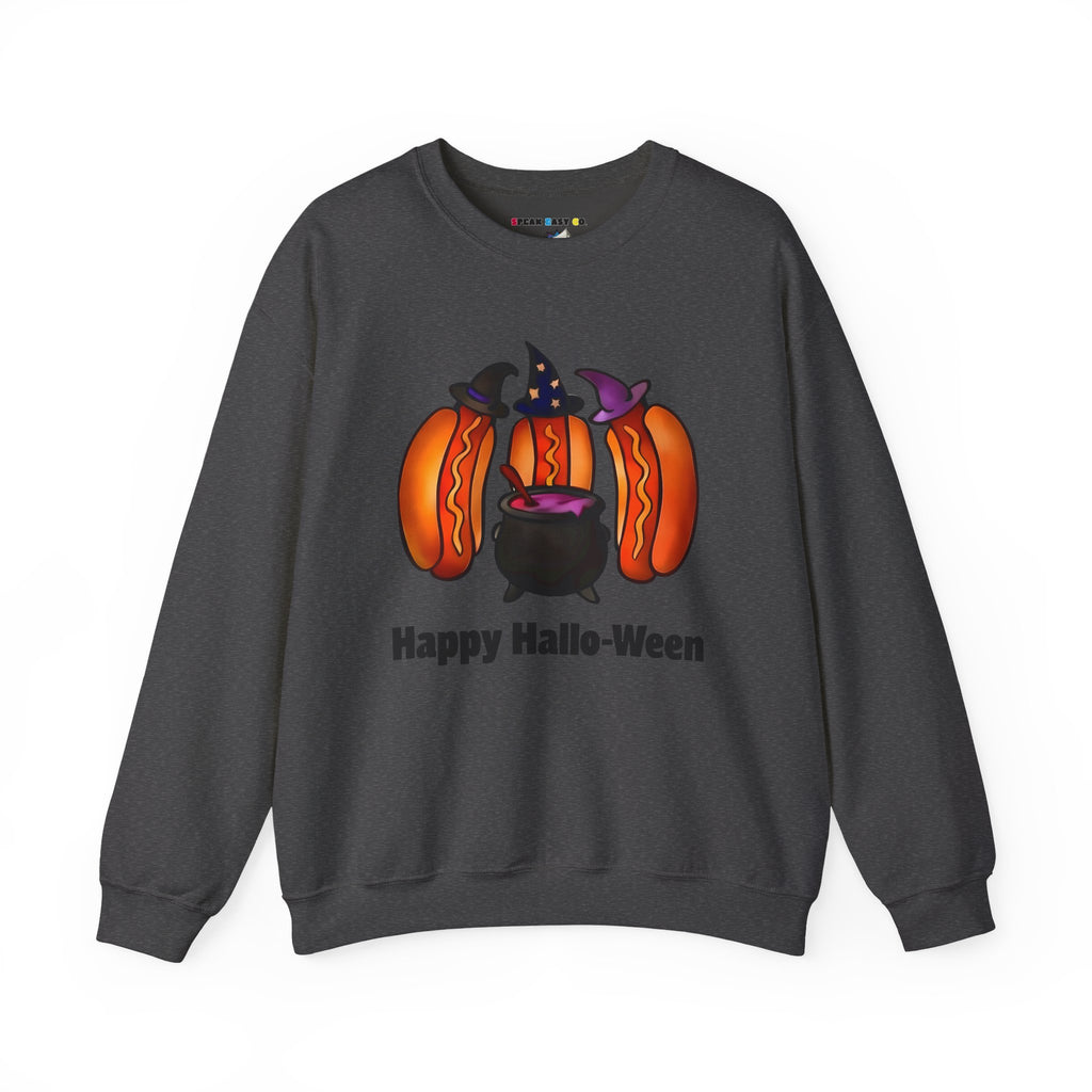 "Happy Hallo-Ween" Hotdog Witches Crewneck Sweatshirt