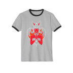 Edgy Bunny Heart Ringer Tee