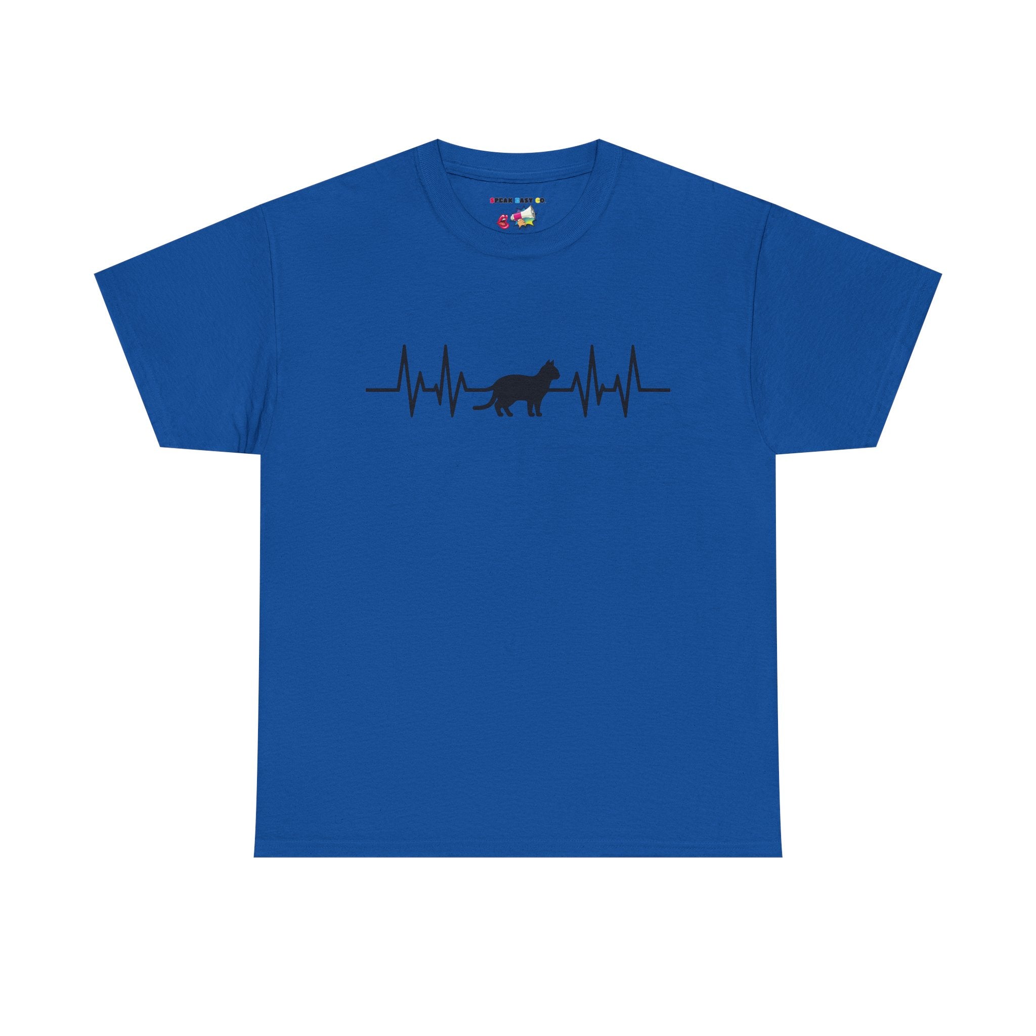 Black Cat Heartbeat Tee