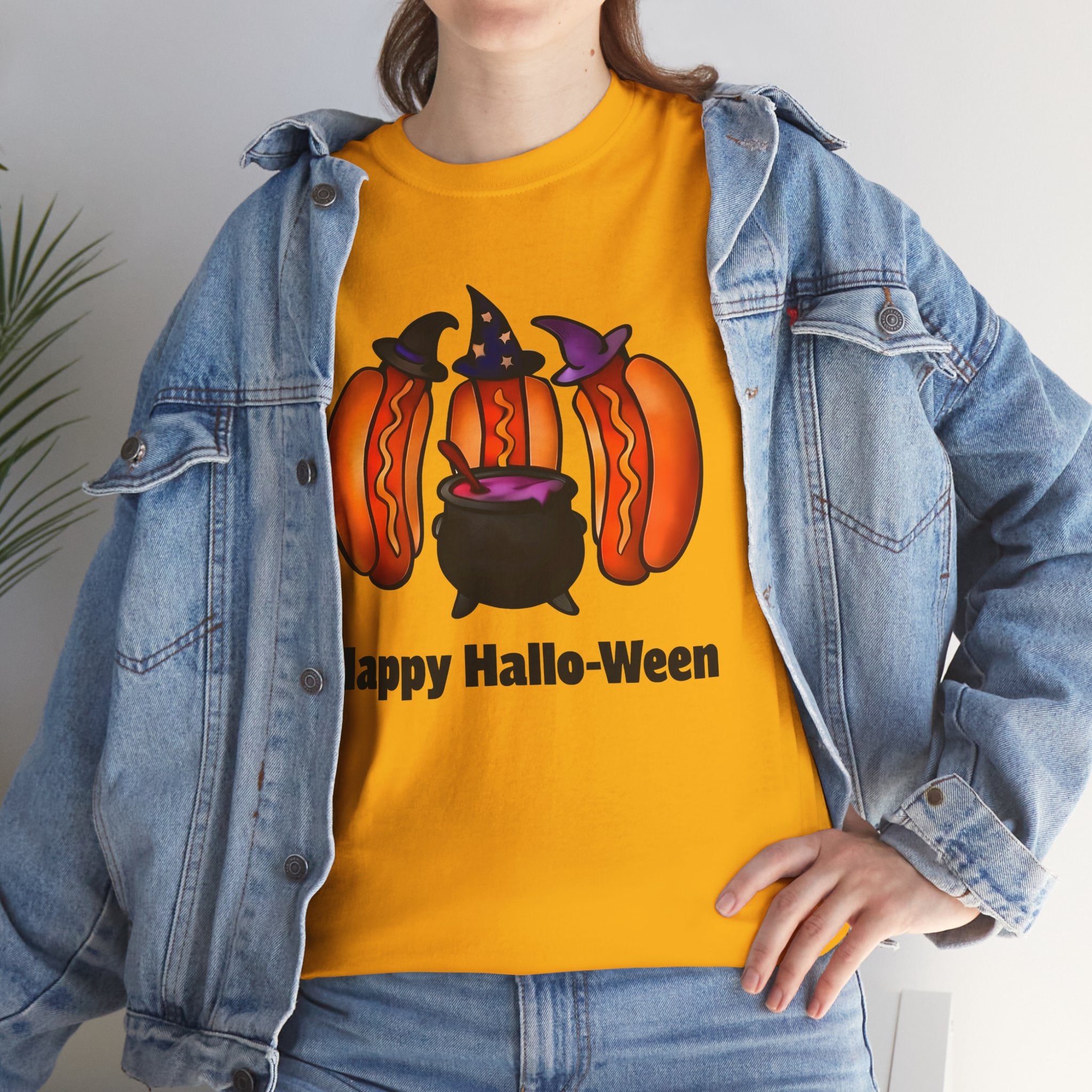 "Happy Hallo-Ween" Hotdog Witches Tee