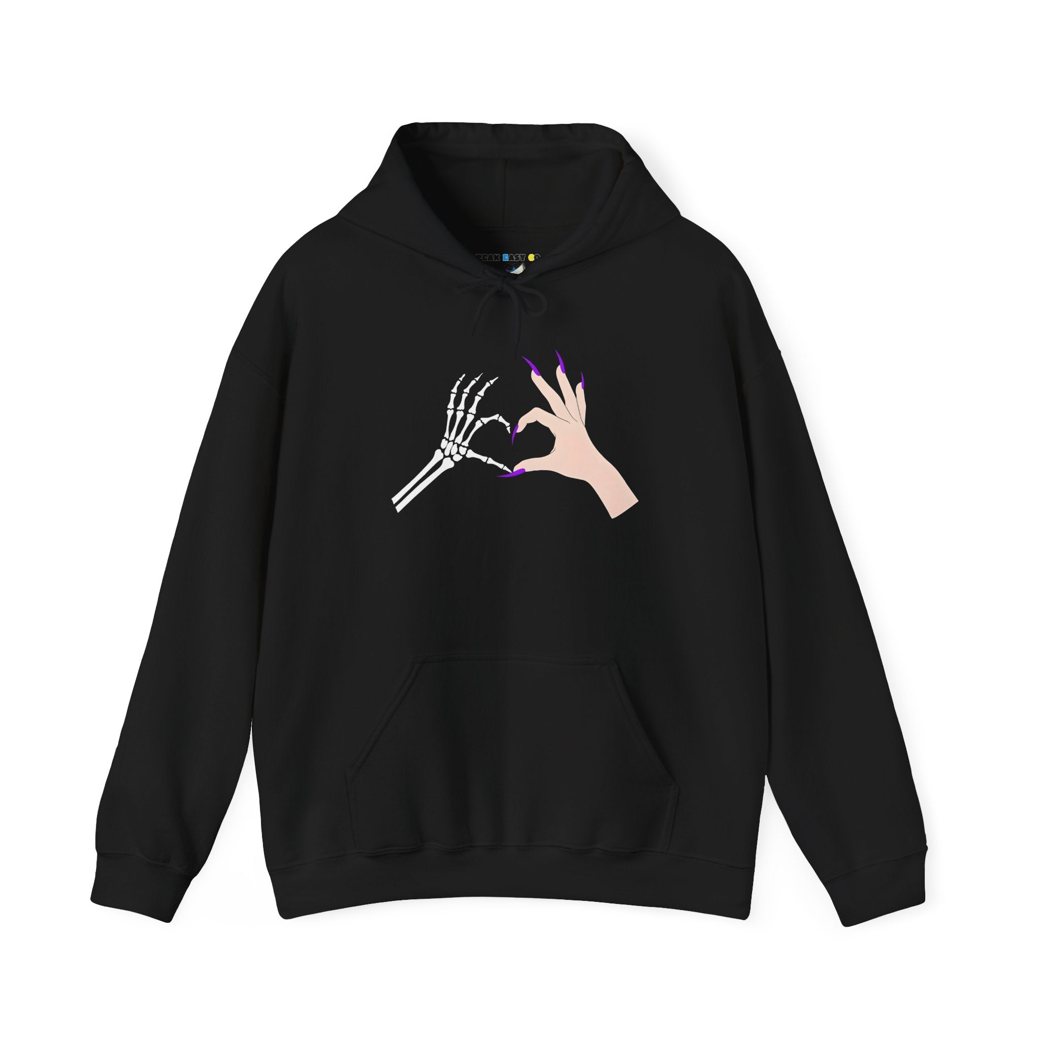 Skeleton Hand Heart Hoodie