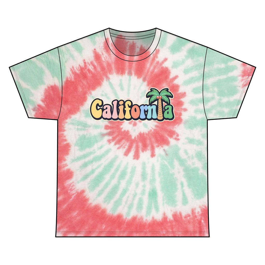 California Palm Tree Tie-Dye Tee
