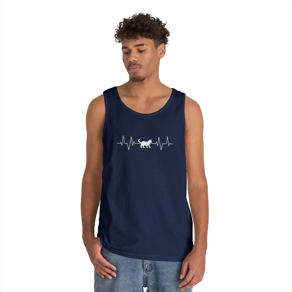 White Cat Heartbeat Tank