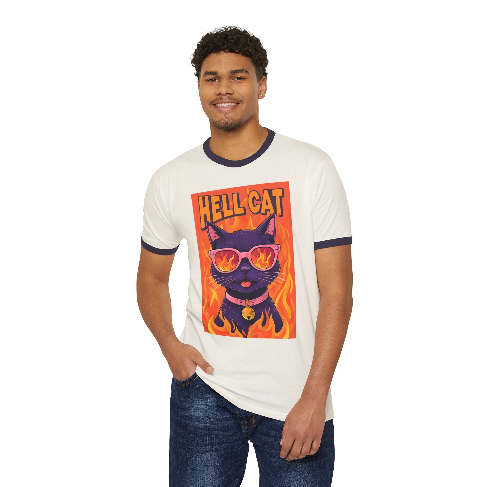 Hell Cat Ringer T-Shirt