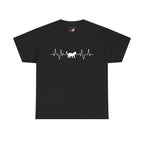 White Cat Heartbeat Tee