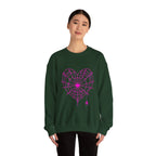 Spiderweb Heart Crewneck Sweatshirt