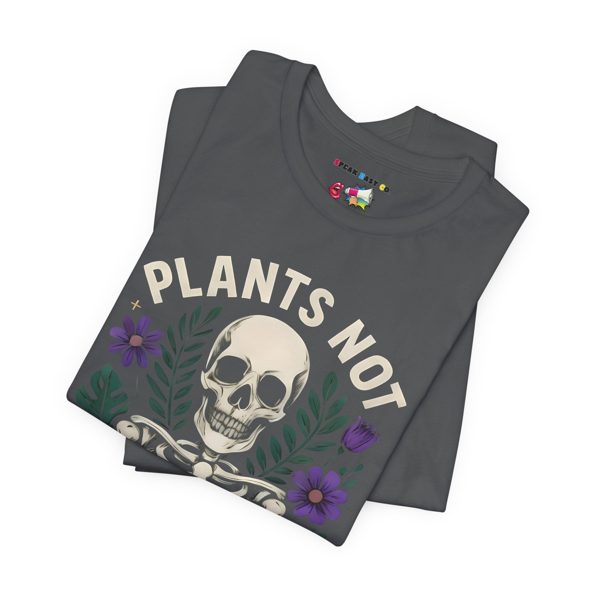 Plants Not Politics Skull Tee