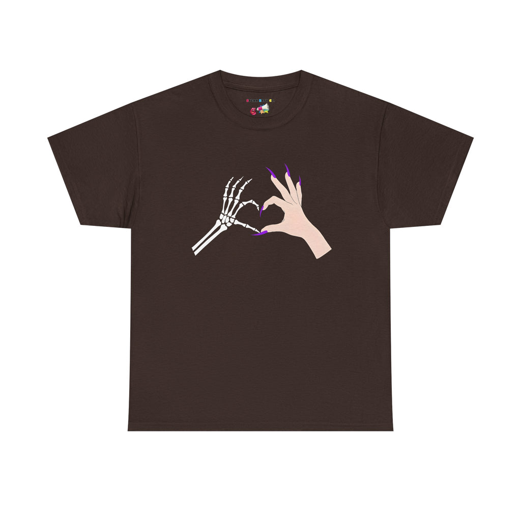 Skeleton Hand Heart Tee